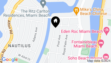 Map of 4551 Prairie Ave, Miami Beach FL, 33140