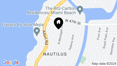 Map of 4564 N Michigan Ave, Miami Beach FL, 33140