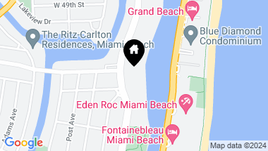 Map of 4647 Pine Tree Dr, Miami Beach FL, 33140