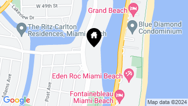 Map of 4701 Pine Tree Dr, Miami Beach FL, 33140