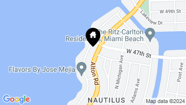 Map of 4610 Alton Rd, Miami Beach FL, 33140