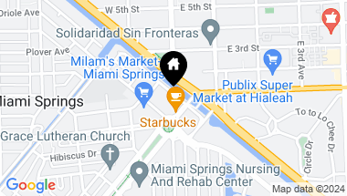 Map of 30 Canal St, Miami Springs FL, 33166