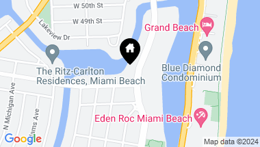 Map of 4720 Pine Tree Dr # 2, Miami Beach FL, 33140