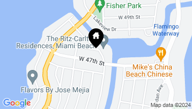 Map of 810 W 47th Ct - The Ritz Carlton Residences, Miami Beach FL, 33140