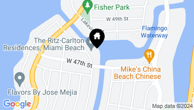 Map of 4701 Meridian AV # 624, Miami Beach FL, 33140