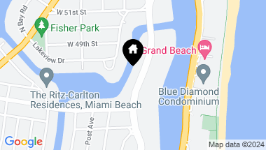 Map of 4812 Pine Tree Dr # 207, Miami Beach FL, 33140