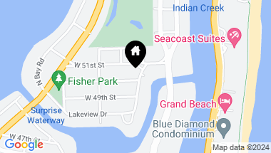 Map of 5000 Lakeview Dr, Miami Beach FL, 33140