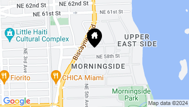 Map of 555 NE 58th St, Miami FL, 33137