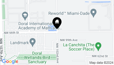 Map of 102nd ave NW 66 ST, Doral FL, 33178