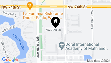 Map of 10464 NW 70th Ln, Doral FL, 33178