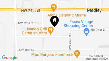 Map of 8309 NW 70th St, Miami FL, 33166