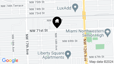 Map of 1396 NW 71st St, Miami FL, 33147