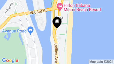 Map of 5959 Collins Ave Unit: PH2006, Miami Beach FL, 33140