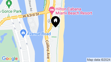 Map of 5959 Collins Ave # 604, Miami Beach FL, 33140
