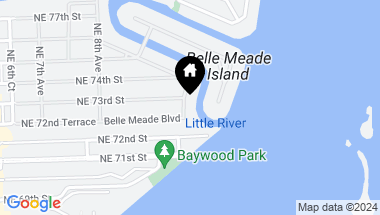 Map of 7231 Belle Meade Blvd, Miami FL, 33138