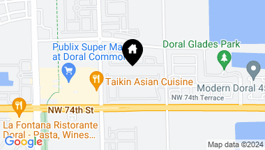 Map of 10271 NW 75th Ter, Doral FL, 33178