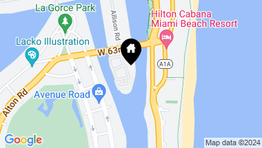 Map of 6101 Aqua Ave # 302, Miami Beach FL, 33141