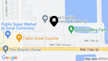 Map of 10093 NW 76 TER # 0, Doral FL, 33178