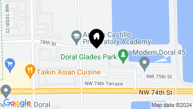 Map of 10064 NW 77th St, Doral FL, 33178