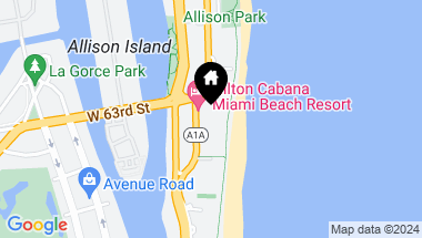 Map of 6061 Collins Ave # 11E, Miami Beach FL, 33140