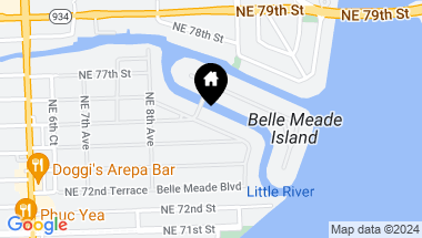 Map of 901 NE 75th St, Miami FL, 33138
