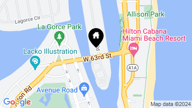 Map of 6300 Allison Rd, Miami Beach FL, 33141