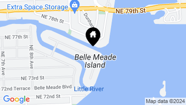Map of 1125 Belle Meade Island Dr, Miami FL, 33138