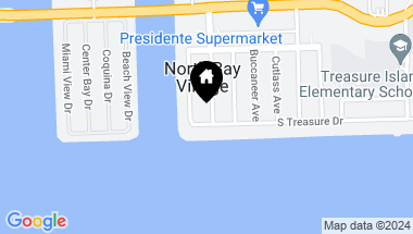 Map of 7504 Adventure Ave, North Bay Village FL, 33141