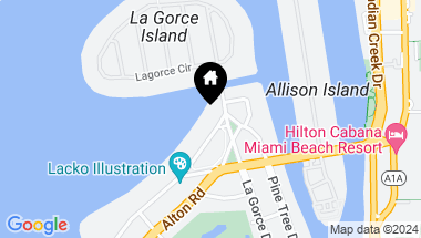 Map of 6440 N Bay Rd, Miami Beach FL, 33141