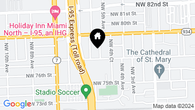 Map of 7714 NW 5th Ave, Miami FL, 33150