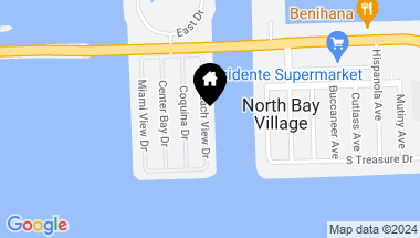 Map of 7531 Beachview Dr, North Bay Village FL, 33141