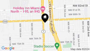 Map of 7771 NW 7th Ave, Miami FL, 33150