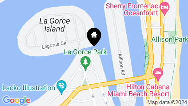 Map of 6455 Pinetree Drive Cir, Miami Beach FL, 33141