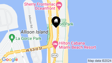 Map of 6422 Collins Ave # 1 Unit: PH-1, Miami Beach FL, 33141