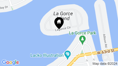 Map of 18 La Gorce Cir, Miami Beach FL, 33141