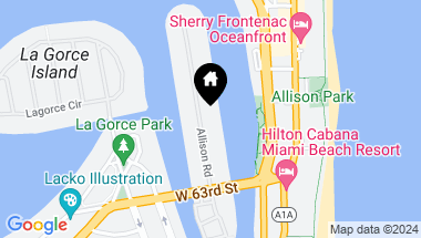 Map of 6445 Allison Rd, Miami Beach FL, 33141