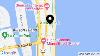 Map of 6423 Collins Ave # 1604, Miami Beach FL, 33141