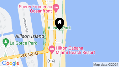 Map of 6423 Collins Ave # 808, Miami Beach FL, 33141