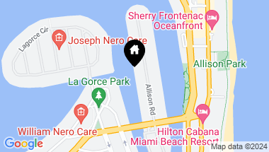 Map of 6480 Allison Rd, Miami Beach FL, 33141