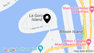 Map of 11 La Gorce Cir, Miami Beach FL, 33141