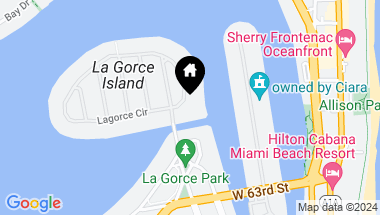 Map of 98 La Gorce Cir, Miami Beach FL, 33141