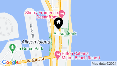 Map of 6450 Collins Ave # 408, Miami Beach FL, 33141