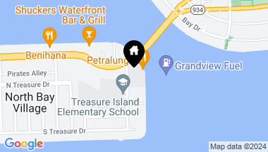 Map of 7601 E Treasure Dr Unit: PH123, North Bay Village FL, 33141