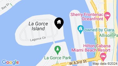 Map of 94 LA GORCE CR, Miami Beach FL, 33141
