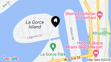 Map of 98 La Gorce Cir, Miami Beach FL, 33141