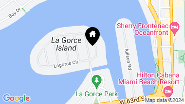 Map of 6625 Pine Tree Ln, Miami Beach FL, 33141