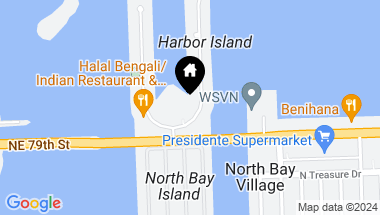 Map of 7910 Harbor Island Dr # 511, North Bay Village FL, 33141