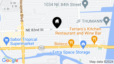 Map of 8130 NE 8th Ct # 1, Miami FL, 33138