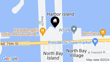 Map of 7918 Harbor Island Dr # 307, North Bay Village FL, 33141