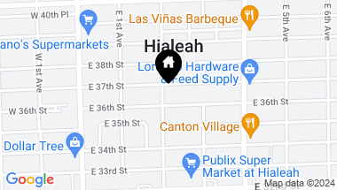 Map of 3667 E 2nd Ave, Hialeah FL, 33013